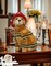 Ceramic Firefighter Dog Candy Jar, Home Décor, Gift for Her, Gift for Mom, Kitchen Décor, Dog Lover Gift, Pet Loss Gift